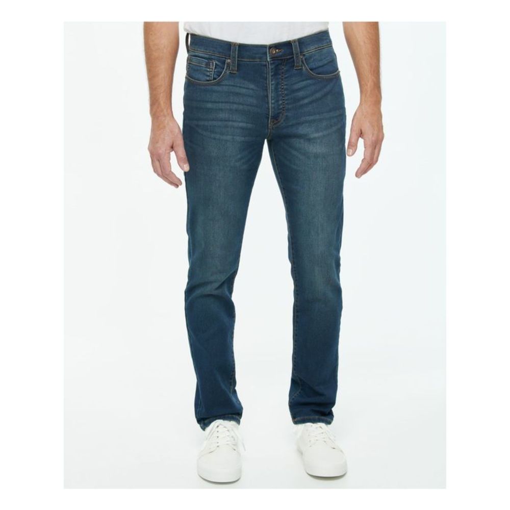 LAZER Mens Blue Skinny Fit Stretch Denim Jeans 32 X 32